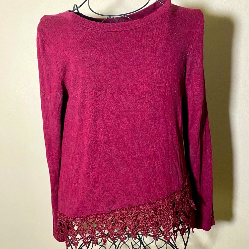 Mosaic & Co Burgundy Sweater